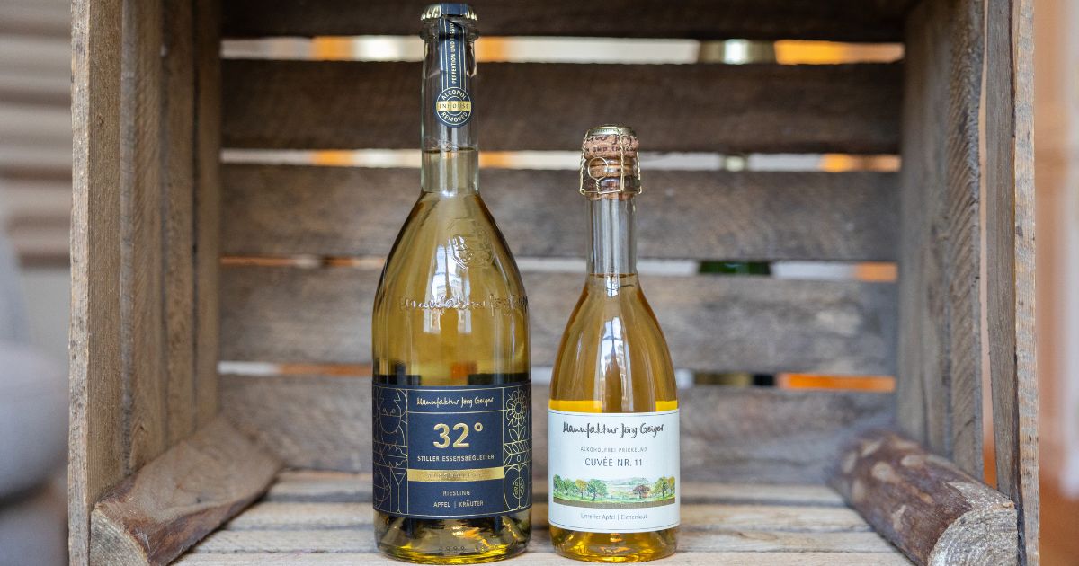 Alcoholvrije creatie van Jörg Geiger met fruit, kruiden en elegante presentatie